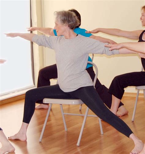 Chair Yoga Warrior 2 Pose Yoga For Seniors Chair Yoga Yoga For