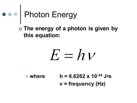 Equation For Energy Of A Photon Using Frequency Tessshebaylo