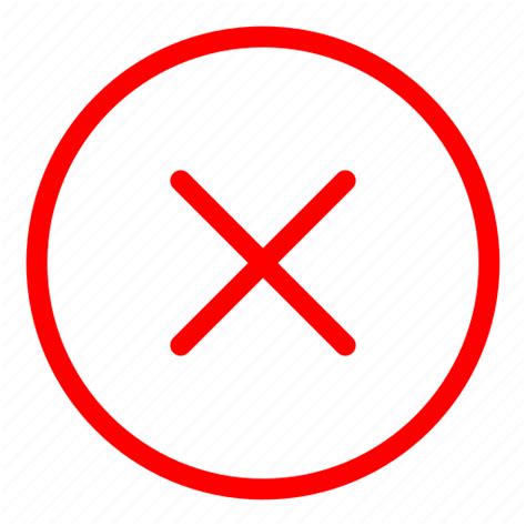 Cancel Close Closed Delete Exit Red Remove Icon