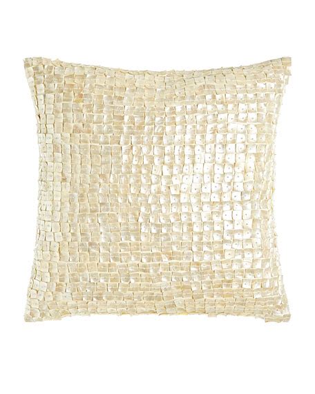 Lili Alessandra Mother Of Pearl Pillow 18sq