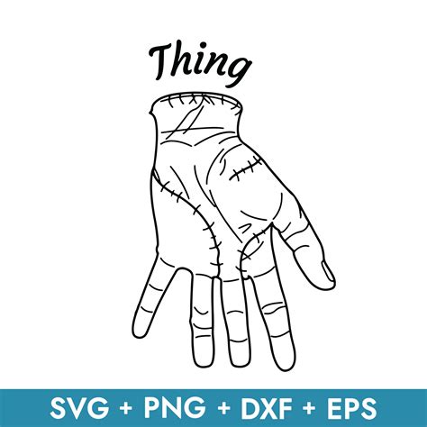 Thing Wednesday Svg Thing Hand Svg Wednesday Addams Svg T Inspire