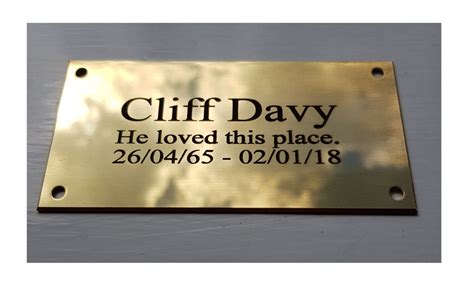 Polished Brass Plaques Brass Memorial Plaques Beautifully Etsy