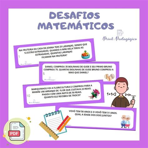 Desafios Matemáticos Divertidos 4 Ano