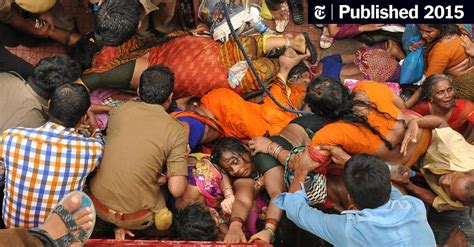Indian Stampede Kills At Least 27 At Religious Festival The New York Times