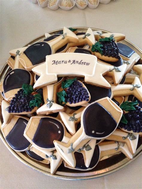 Wine Themed Cookies Bridal Shower Bridal Shower Wine