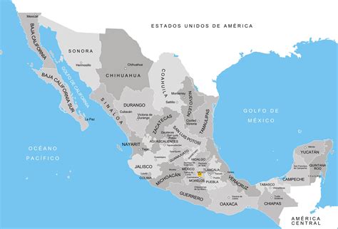 Estados De México Listado Y Mapa 2023 Saber Es Práctico