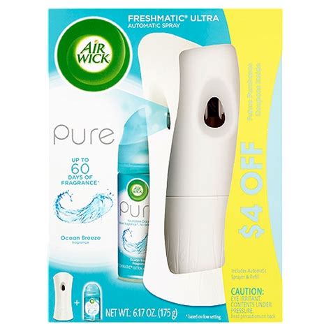 Air Wick Pure Freshmatic Ultra Ocean Breeze Fragrance Automatic Spray 617 Oz Shoprite