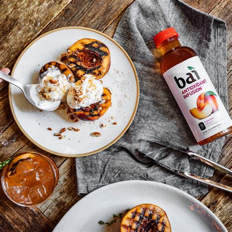 Bbq Grilled Peach Recipes Bai Flavor Life