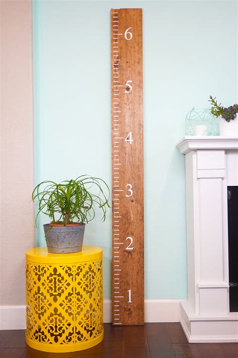 Diy Ruler Growth Chart Happiness Is Homemade
