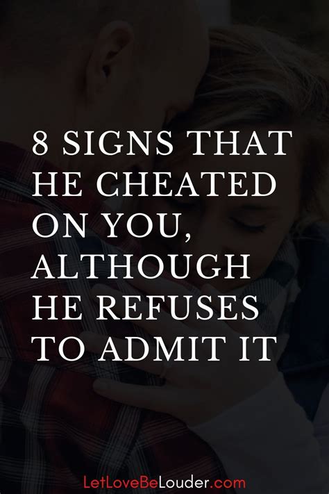 8 Signs That He Cheated On You Although He Refuses To Admit It