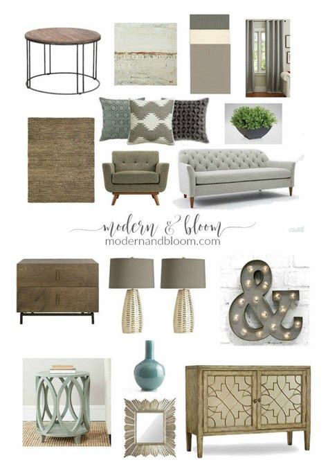 As part of your rustic design, you can have dark wood paneling and accents of dark colors. Rustic & Neutral Living Room Mood Board | Neutral living ...