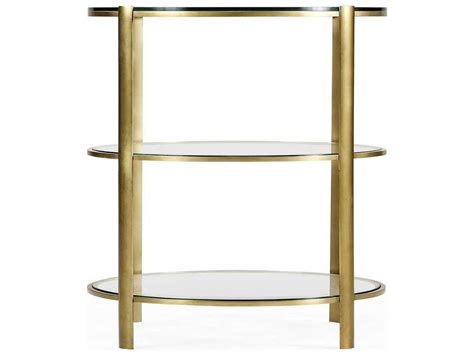 Jonathan Charles Cosmo Light Antique Brass 24 Round End Table Jc495011lab