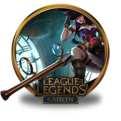 Caitlyn Icon League Of Legends Gold Border Iconset Fazie69