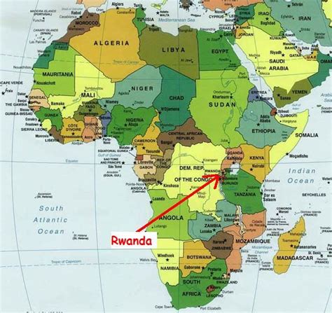 Rwanda Carte Afrique Carte De Toulouse
