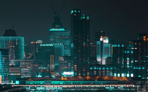 Download Wallpaper 3840x2400 Night City Buildings Architecture Lights Cityscape 4k Ultra Hd