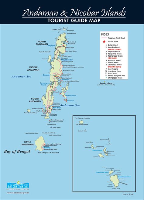 Andaman Tourist Map Andaman Guide