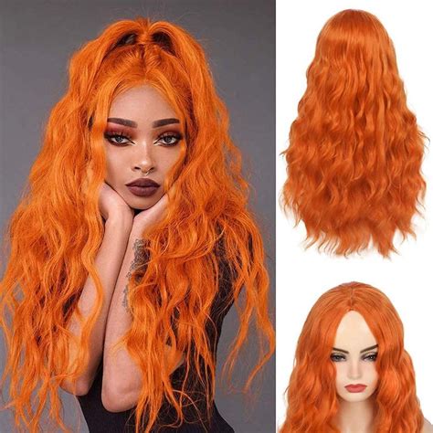 Costume Wigs Cosplay Wigs Long Curly Wavy Flame Hair Red Wigs