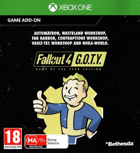 Fallout 4 Game Of The Year Edition 2017 Xbox One Box Cover Art