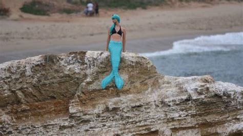 Mermaid Mysteriously Appears On The Rock