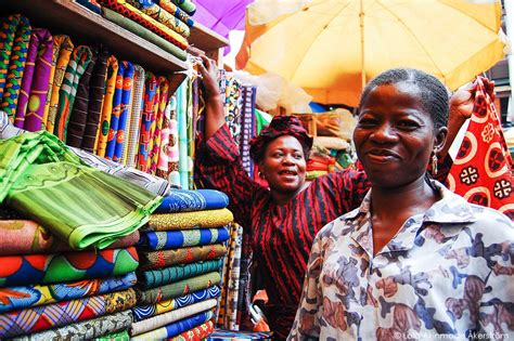 Postcard Ankara Vendors At Balogun Market Lagos Lola Akinmade