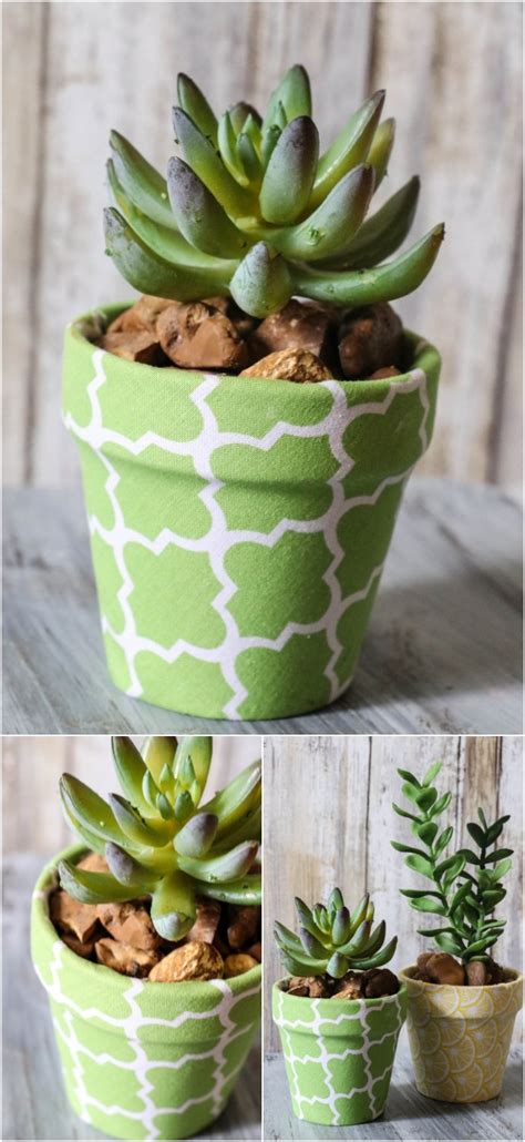 Diy Fabric Covered Pots Projects And Tutorials