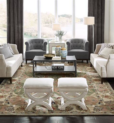 Create A Sophisticated Seating Arrangement With Neutrals And Grey