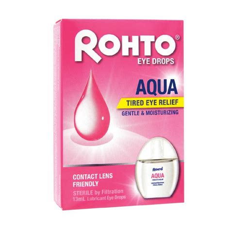 Rohto Eye Drops Eye Drops Aqua Sterile Contact Lens Friendly For