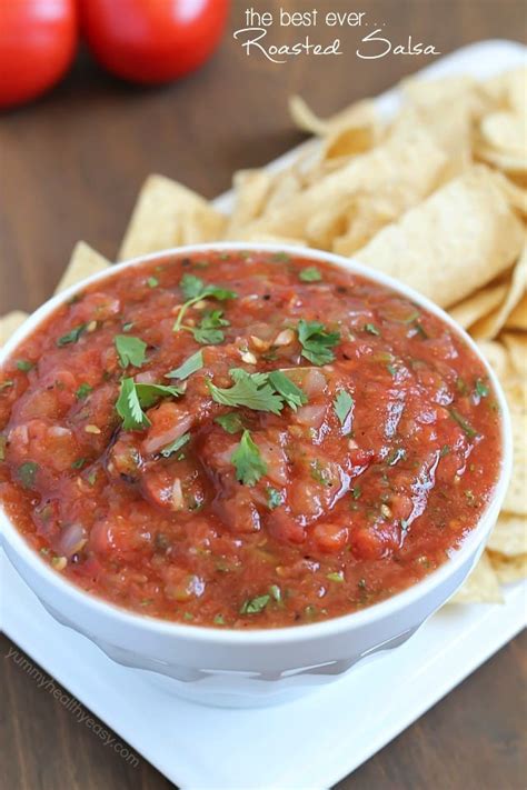 Best Ever Roasted Salsa Yummy Healthy Easy