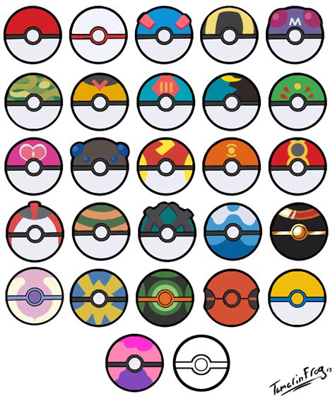 All Poke Balls Free Icons By Tamarinfrog Pokemon Printables