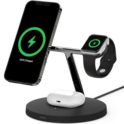 Belkin 3 In 1 Wireless Charger Magsafe Iphone Apple Watch Airpods