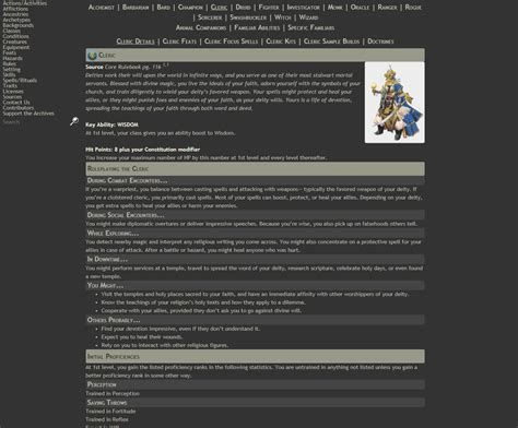 Archives Of Nethys : Classes Archives Of Nethys Pathfinder Rpg Database : It is not for archives ...