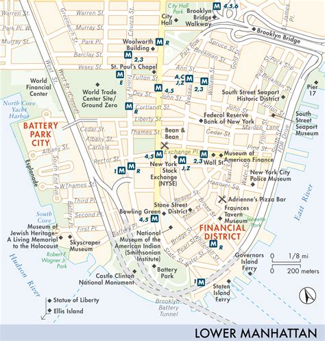 Map Of Lower Manhattan Lower Manhattan Fodors Travel Guides