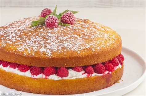 Gâteau rapide framboises ricotta Kilomètre