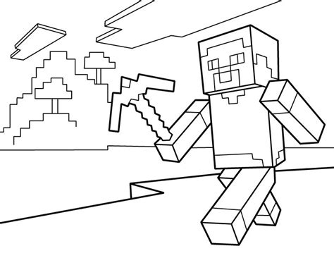 Minecraft Diamond Steve Coloring Page Coloring Pages Sexiz Pix