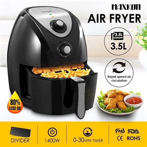 Philips airfryer with turbostar avance. 4.4L Maxkon Turbo Air Fryer 80% Less Oil- Black | Buy Air ...