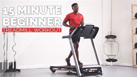 15 minute beginner treadmill running workout youtube