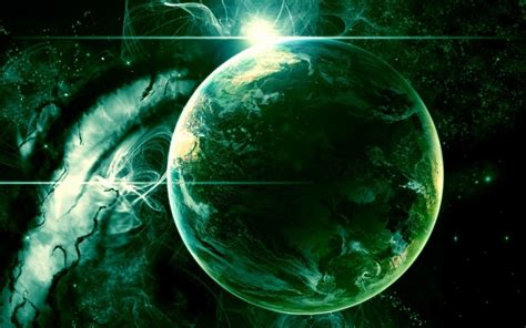 Free Download Green Outer Space Planet Wallpapers Green Outer Space
