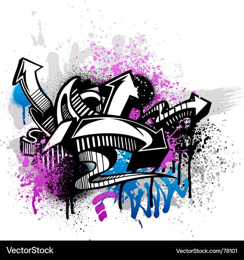 Graffiti Background Royalty Free Vector Image Vectorstock