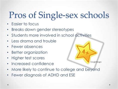 Single Sex Schools Cons