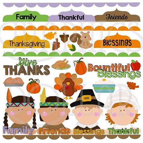Affordable and search from millions of royalty free images, photos and vectors. Thanksgiving Blessings Clip Art - Graphics Dollar