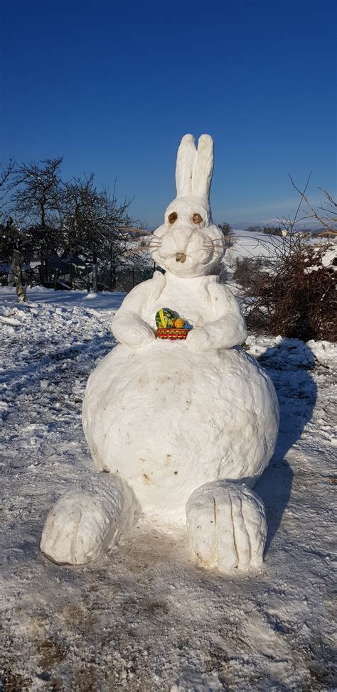 Gemeinsam mit weihnachten gehört das osterfest in österreich zu. Schnee-Osterhase: Ostern kann kommen! - Leibnitz