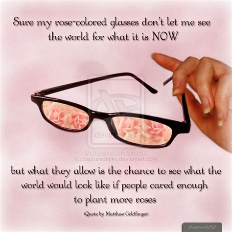 Quotes About Rose Colored Glasses Quotesgram