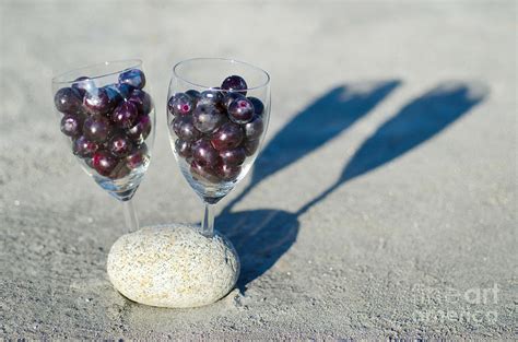 Wine Glass With Grapes Photograph By Mats Silvan Fine Art America