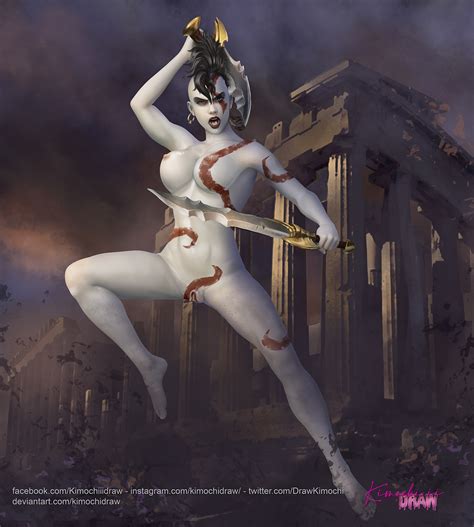 kratos female version by kimochidraw hentai foundry