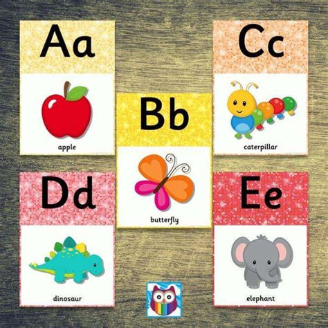 Sparkle Themed Alphabet Posters Primary Classroom Resources