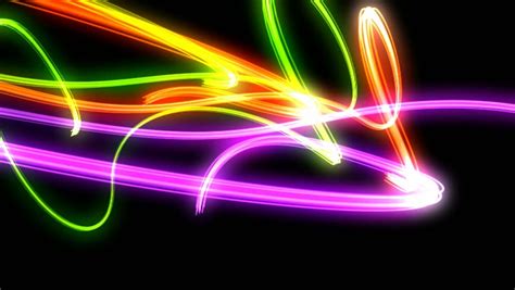 Neon Lines Glowing Lights Background Stock Footage Video 1921486