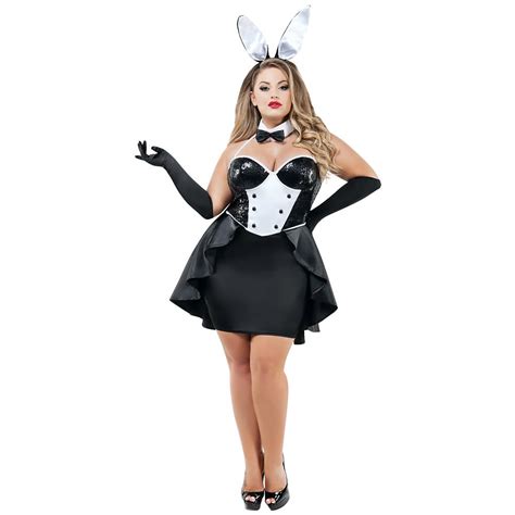 Plus Size Evening Affair Bunny Costume Walmart Com