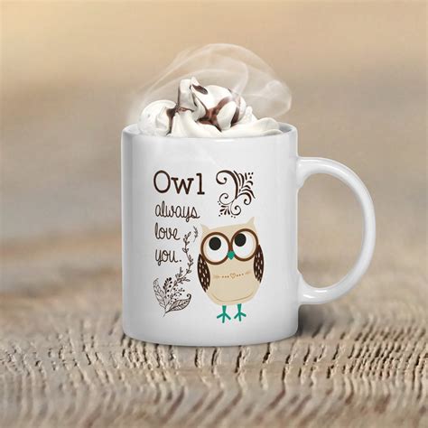 Owl Coffee Mug Owl Mug Owl Coffee Mug T Owl Ts