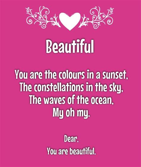 You?re So Beautiful Poems for Her | Sweet quotes, Your beautiful
