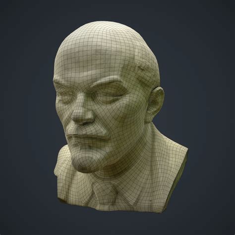 3d Model Bust Lenin Turbosquid 1483110